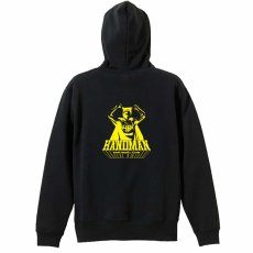 アメコミ風 HANDMAN  パーカー ジップ 裏パイル 練習着 メイン写真