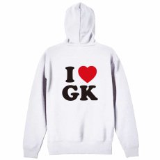 I LOVE GK  パーカー ジップ 裏パイル 練習着 メイン写真