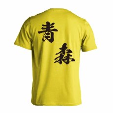 都道府県デザイン 青森 闘龍書体 斜め書き  Tシャツ 半袖 練習着 ドライ メイン写真