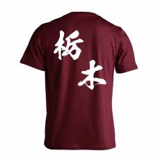都道府県デザイン 栃木 闘龍書体 斜め書き  Tシャツ 半袖 練習着 ドライ メイン写真