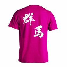 都道府県デザイン 群馬 闘龍書体 斜め書き  Tシャツ 半袖 練習着 ドライ メイン写真