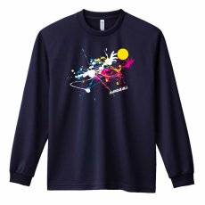 ペンキアートな HANDBALL  ロンT 長袖Tシャツ 練習着 ドライ メイン写真
