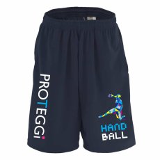 ポリゴンスタイルなシルエットの HANDBALL  ハーフパンツ ドライ 練習着 メイン写真