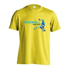 ポリゴンスタイルなシルエットの HANDBALL  Tシャツ 半袖 練習着 ドライ メイン写真