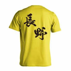都道府県デザイン 長野 闘龍書体 斜め書き  Tシャツ 半袖 練習着 ドライ メイン写真