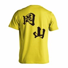 都道府県デザイン 岡山 闘龍書体 斜め書き  Tシャツ 半袖 練習着 ドライ メイン写真
