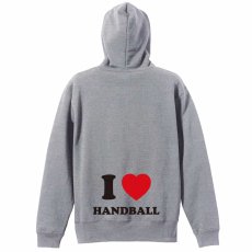 I LOVE HANDBALL  パーカー ジップ 裏パイル 練習着 メイン写真