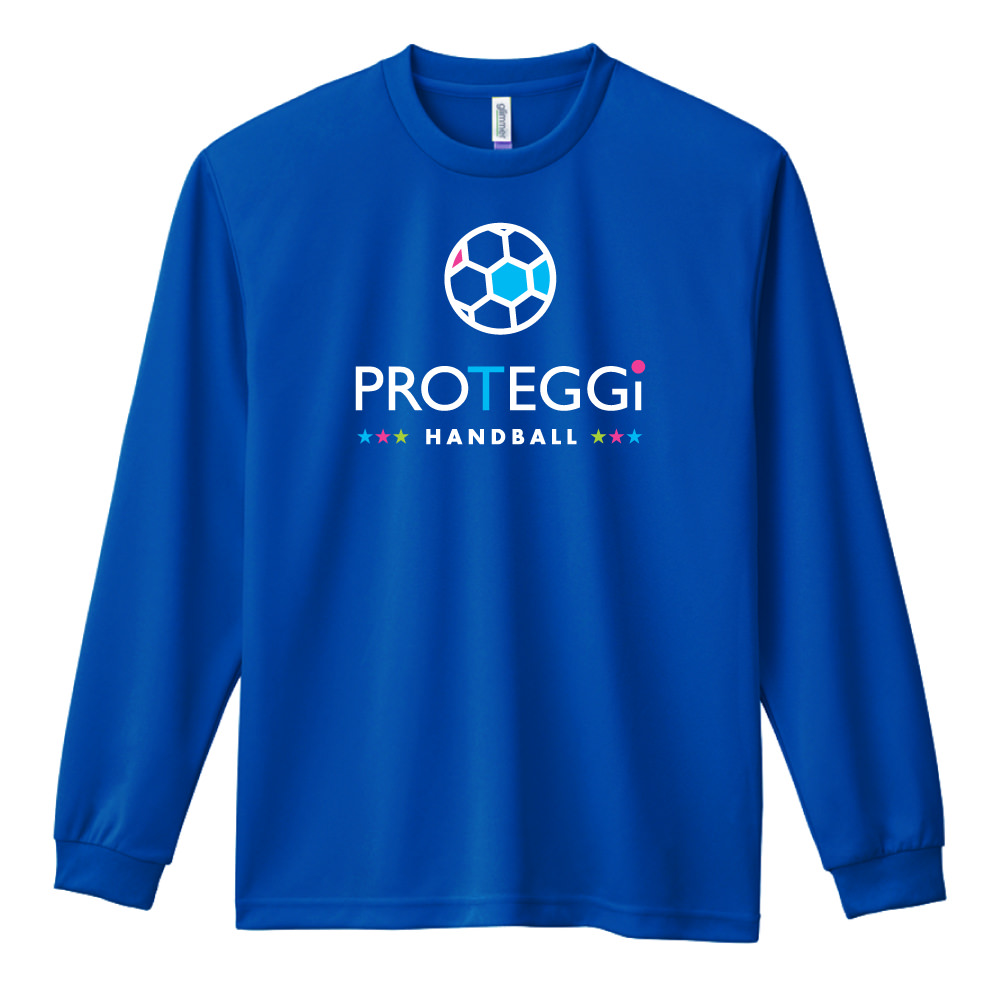 カタログギフトも！ プロテッジ PROTEGGi ハンドボールで平和を 長袖ドライ ハンドボールTシャツ ninjacrazy.com