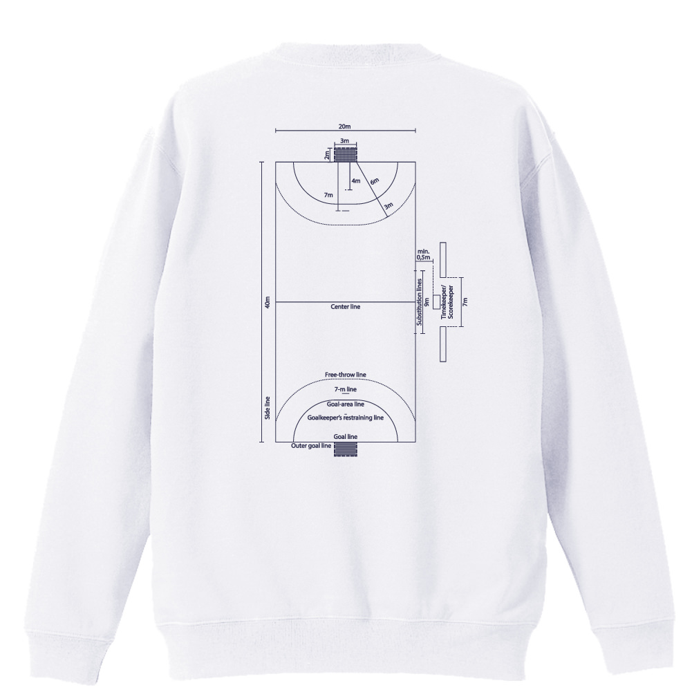 ハンドボールコート ディメンションダイアグラム ハンドボールトレーナー 裏パイル プロテッジ ハンドボールtシャツ専門店 ハンドボールコート ディメンションダイアグラム ハンドボールトレーナー 裏パイル プロテッジ ハンドボールtシャツ専門店