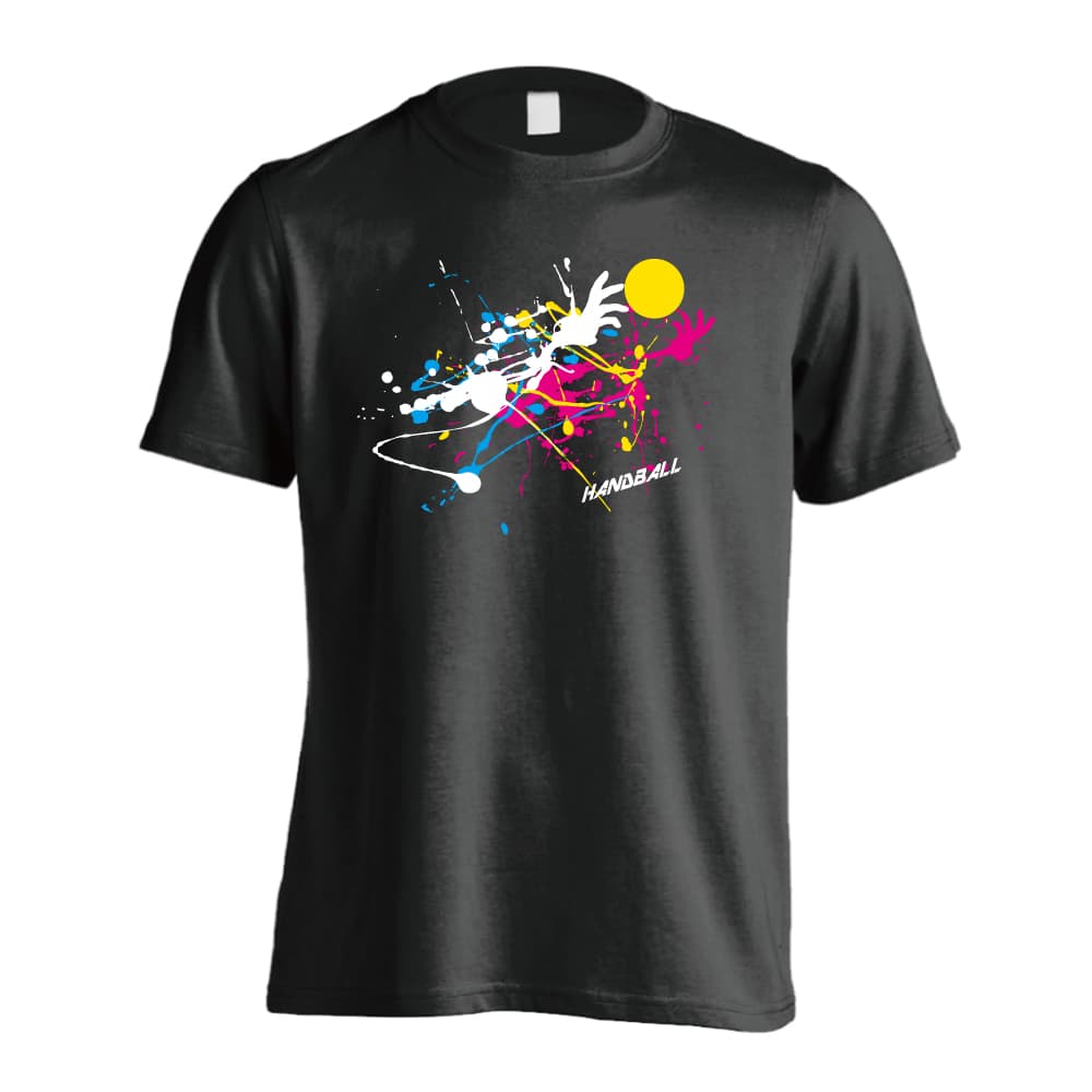 ペンキアートな Handball 半袖プレミアムドライ ハンドボールtシャツ プロテッジ ハンドボールtシャツ専門店