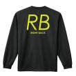 画像1: RB RIGHT BACK シンプルポジションデザイン 長袖ドライ ハンドボールTシャツ (1)