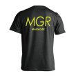 画像1: MGR MANAGER シンプルポジションデザイン 半袖プレミアムドライ ハンドボールTシャツ (1)